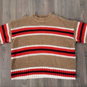 UO Oversized Striped Boyfriend Crew-Neck Sweater